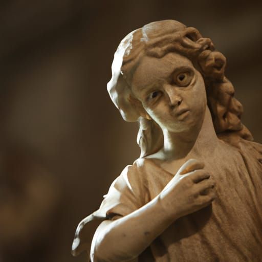 Angelic Figure in Sistine Chapel with Dynamic Lighting