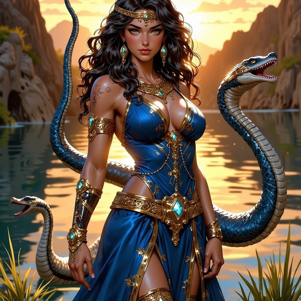 Egyptian Goddess on the Nile