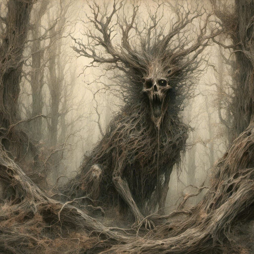 Wandering Spirit in the Eternal Forest: Graphic Novel Art