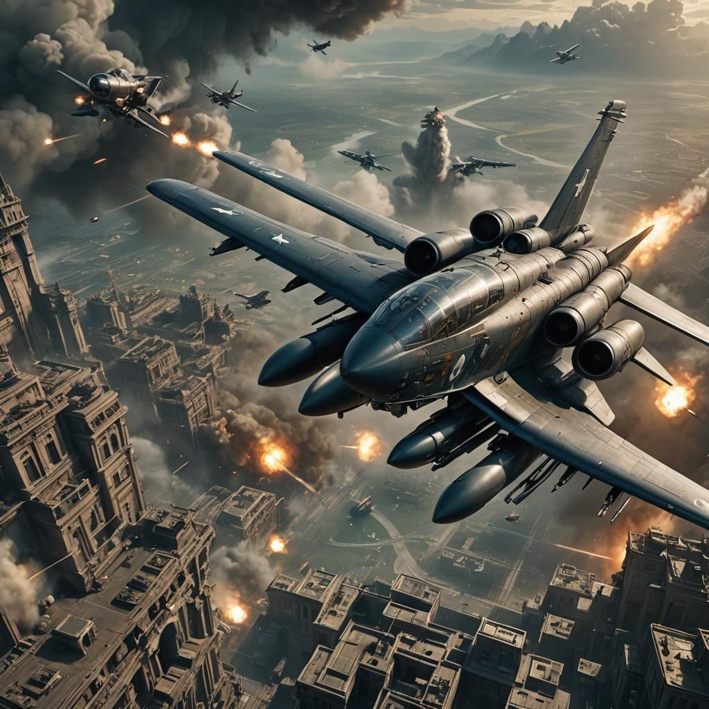 Epic Tailgunner: Dramatic Digital Matte Painting