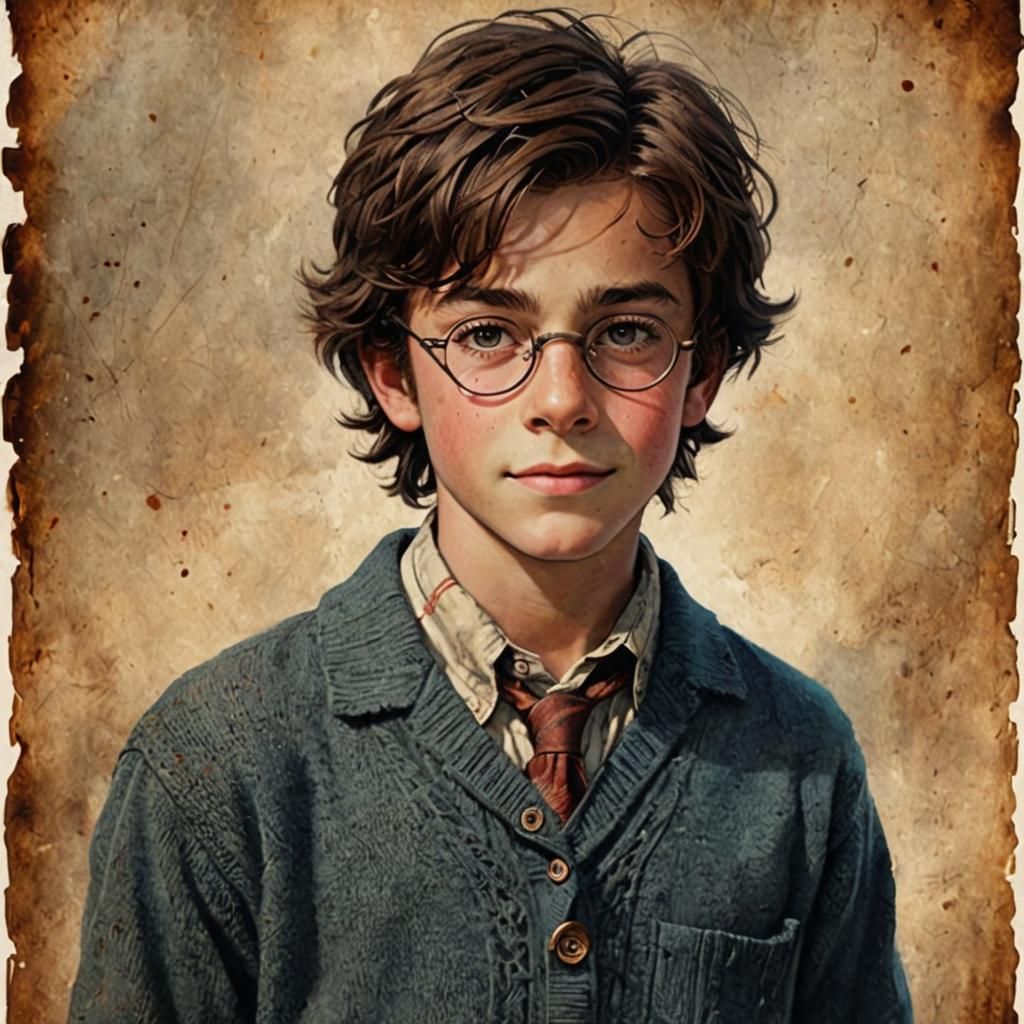 AI Image of a 10-Year-Old Boy Named Harry