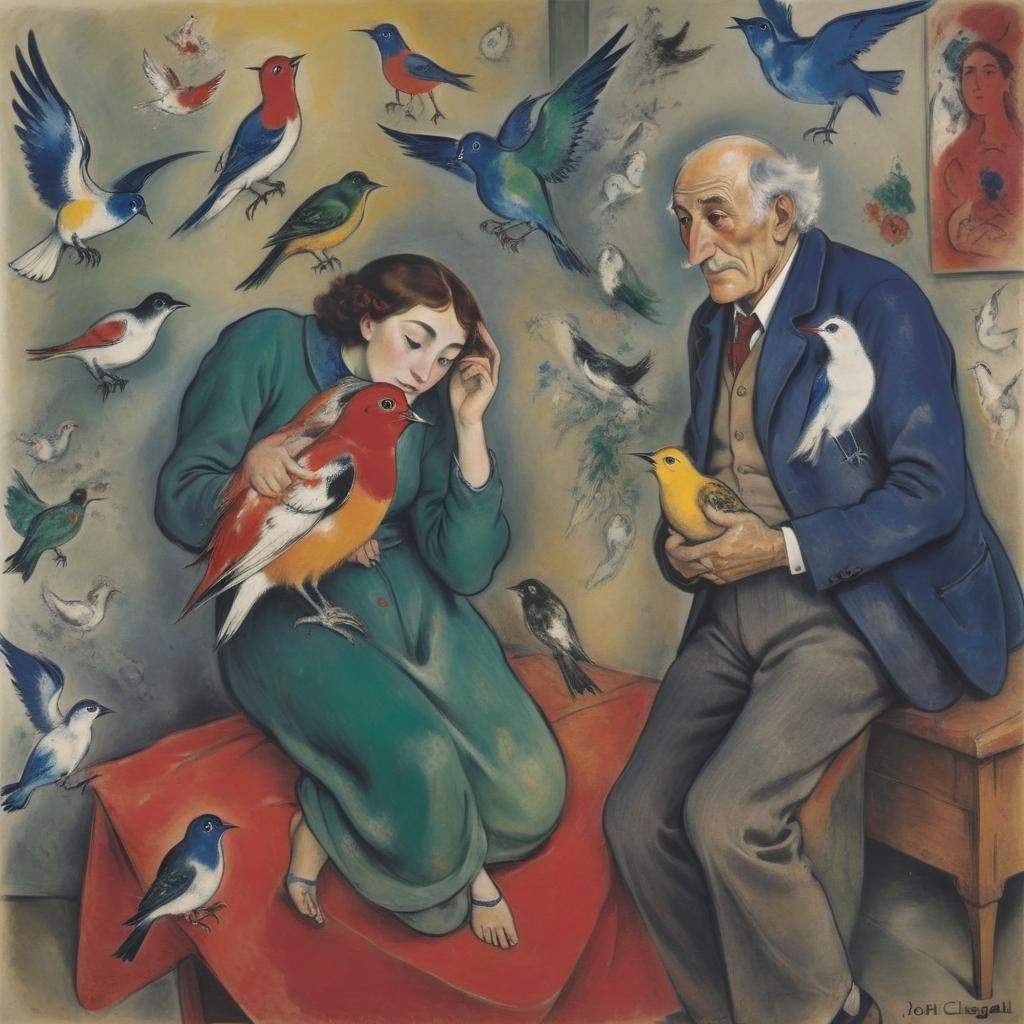 Birds Released: A Blend of Artistic Styles