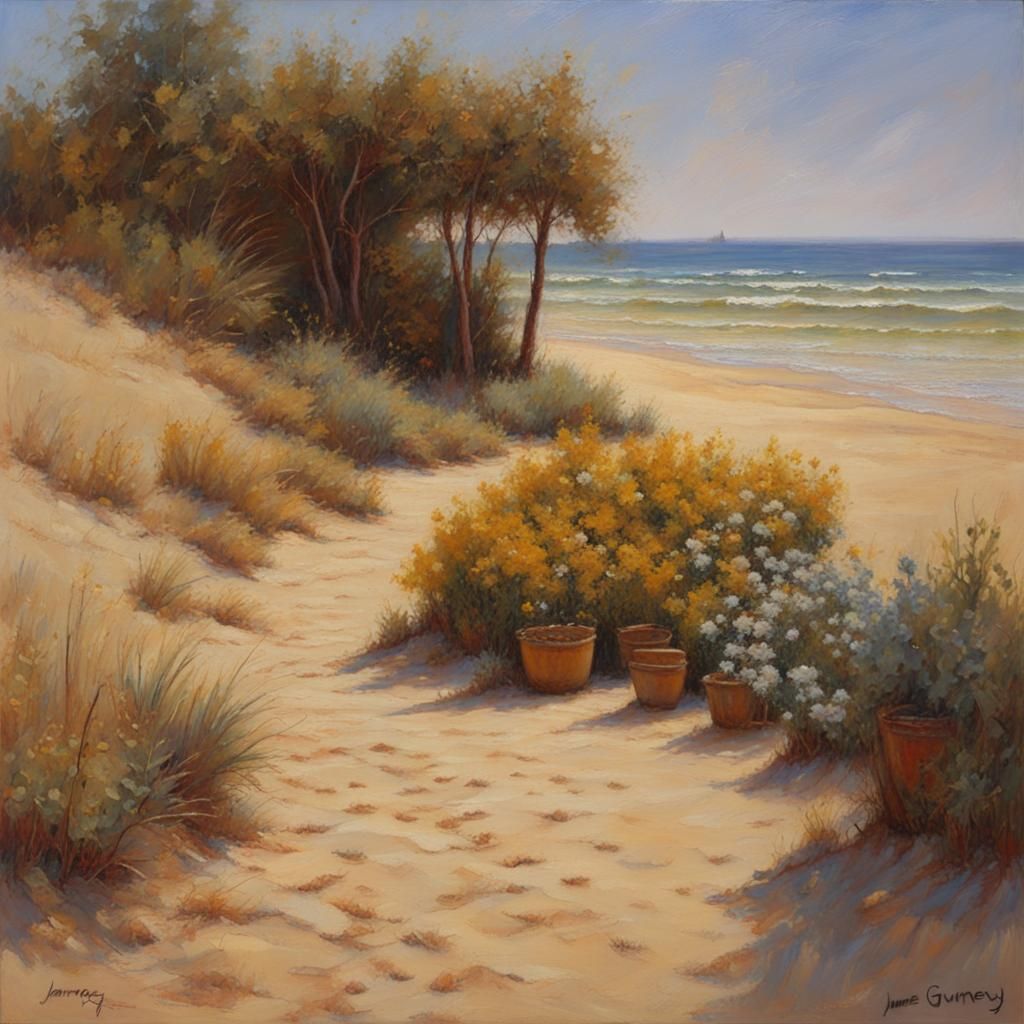 Garden of Grains: Oil Painting Landscape