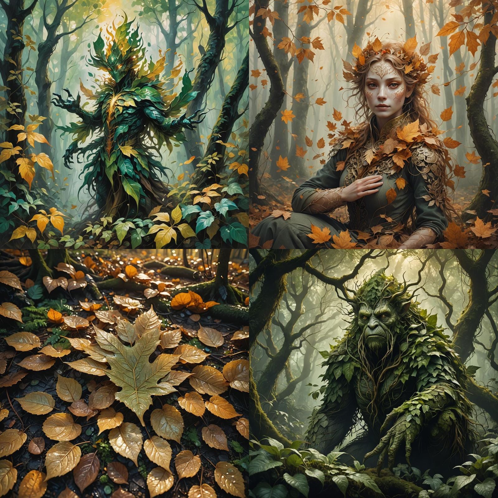 Leaf Creature: A Digital Art Creation