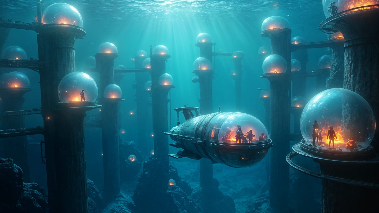 Beneath the Waves, a Futuristic City Shines