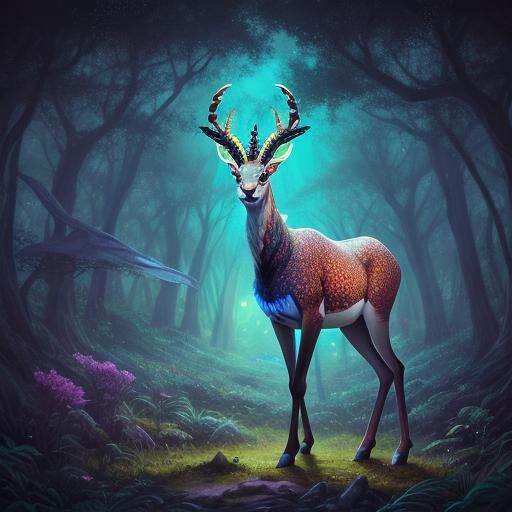 Gazelle-Rabbit Hybrid in Astral Forest Glen
