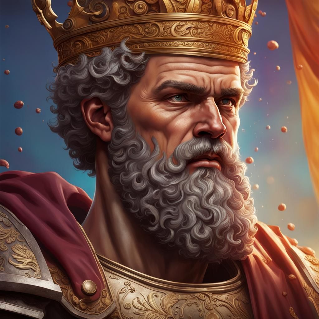 Hyperrealistic Portrait of King Septimius