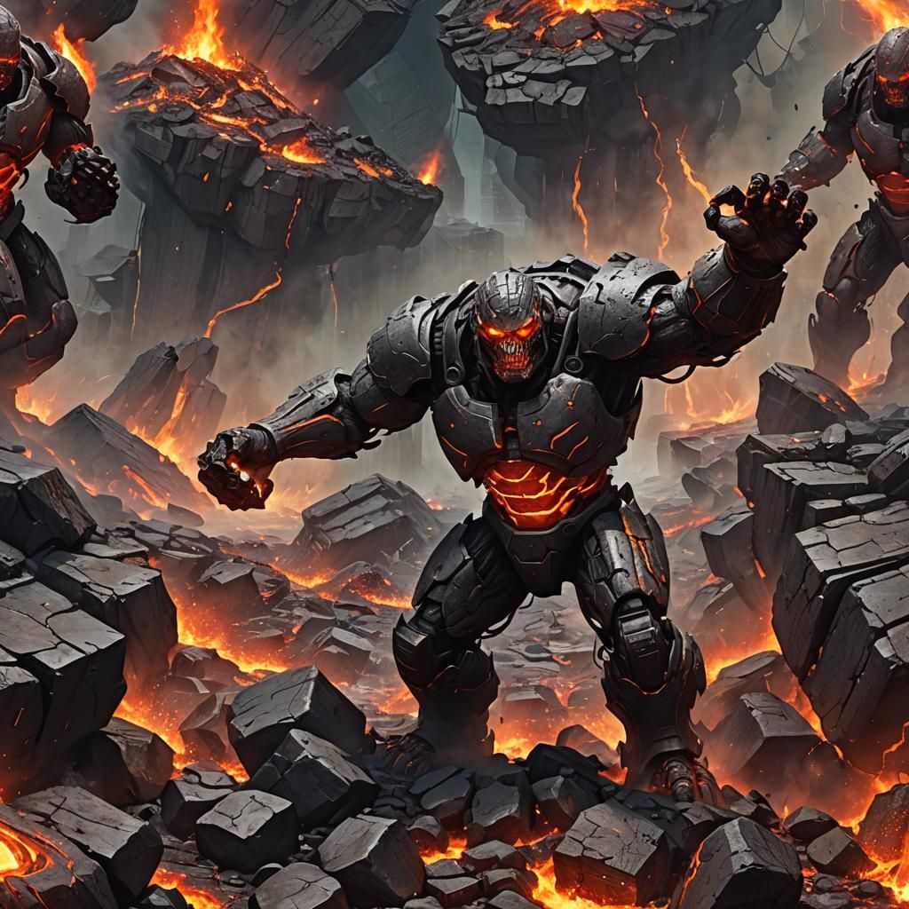 Living Lava Golem's Fiery Onslaught