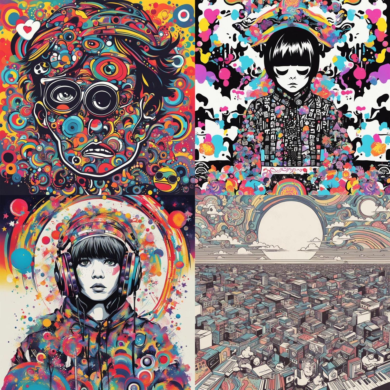 Psychedelic Art Image Generated by AI