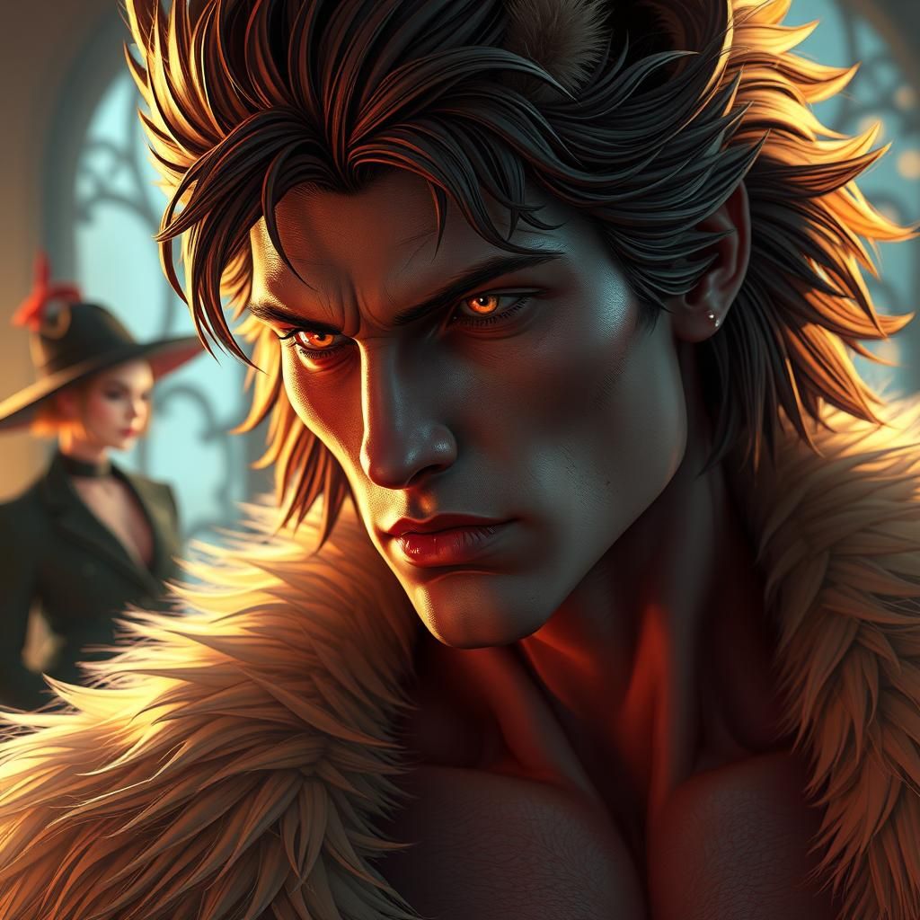 Fantasia modelo masculino pieles