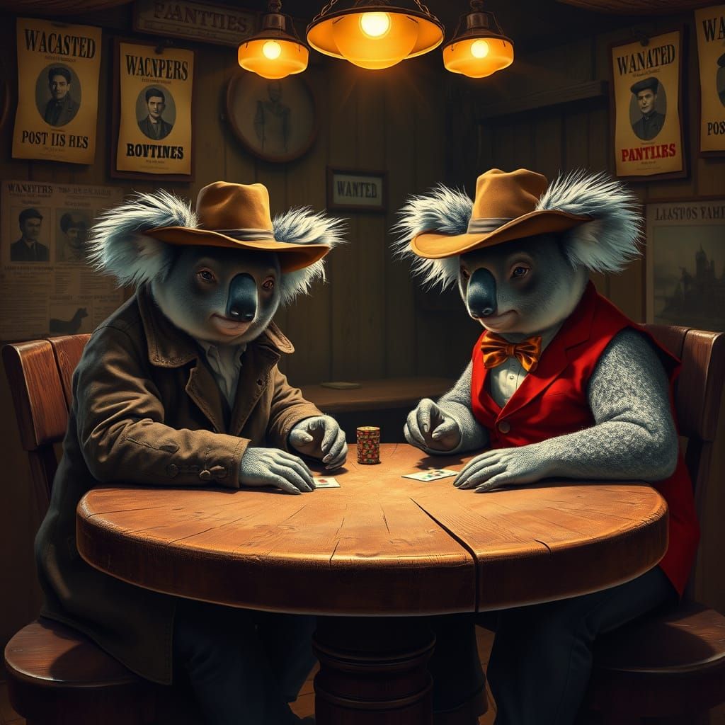 Koalas Engage in High-Stakes Poker in Australian Outback Sal...
