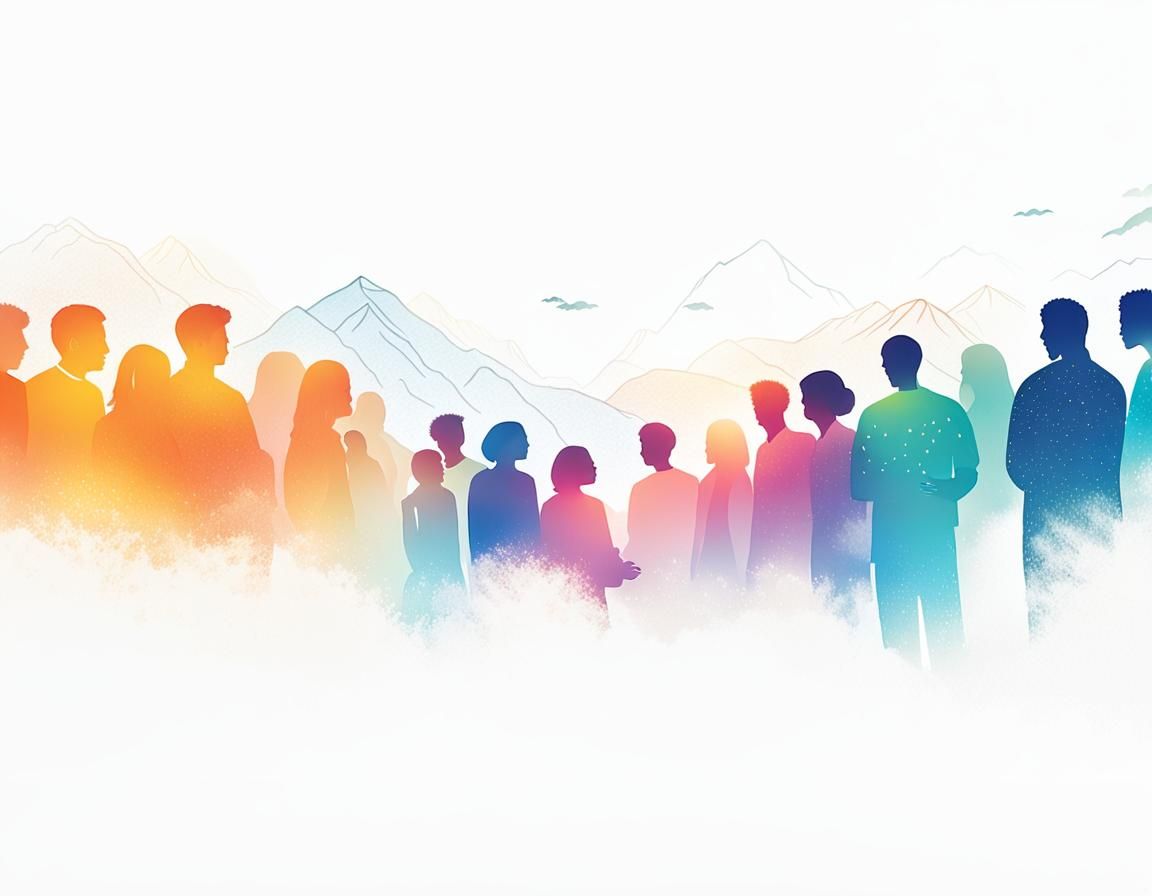 art highlighting the importance of having a strong network of support for our mental well-being