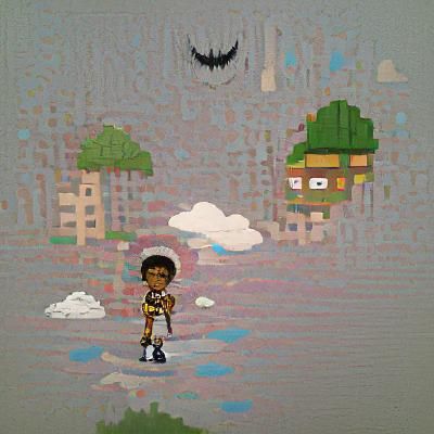 Lil Darkie Character in Pixel Art Style