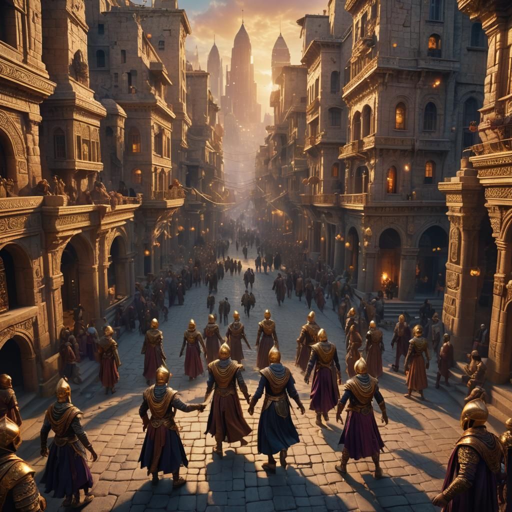 Amalekites Dance in Nish: Fantasy Concept Art