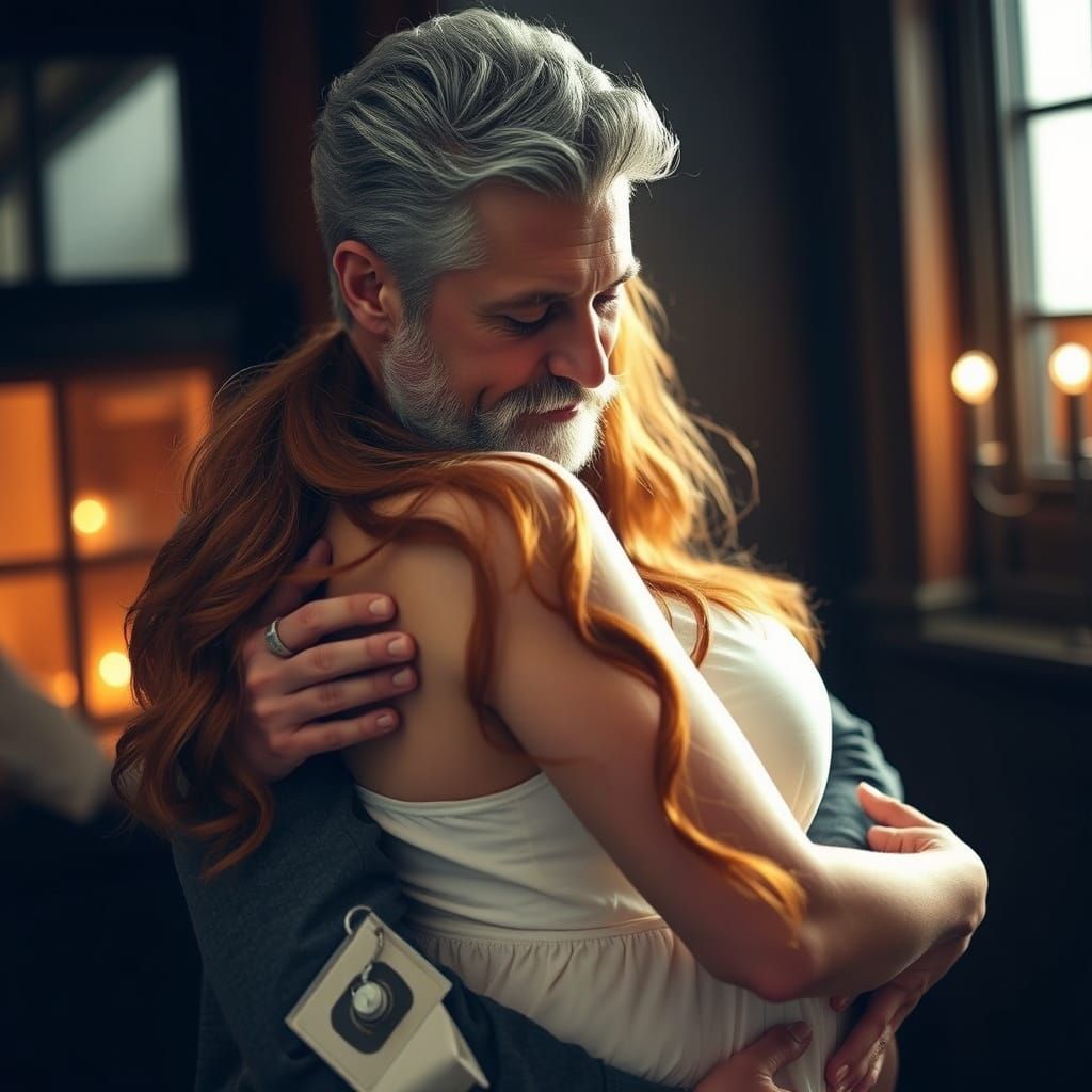 Intimate Moment of Love and Affection