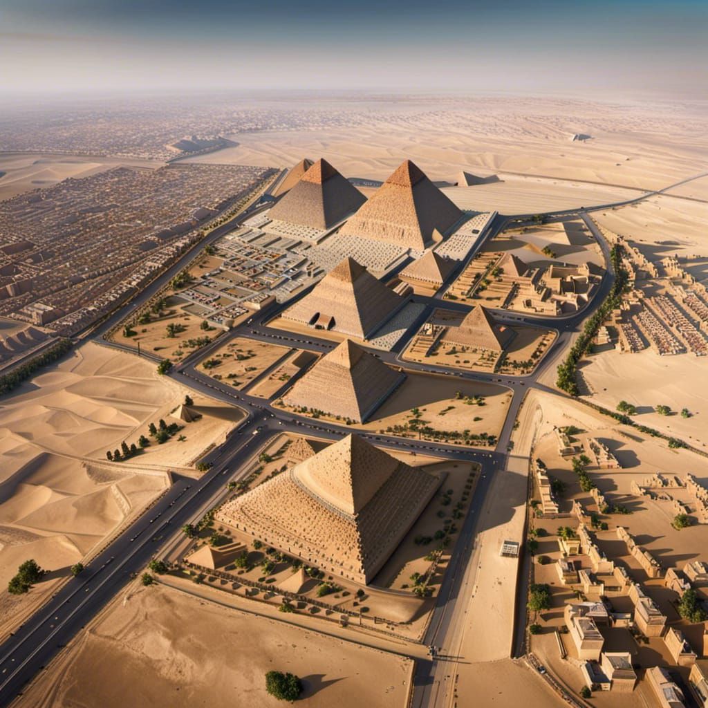 Pyramids of Giza: A Drone's Eye View