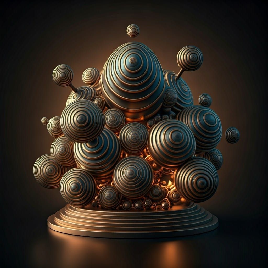 Abstract Sculptures with Turing Patterns and Lorenz Attracto...