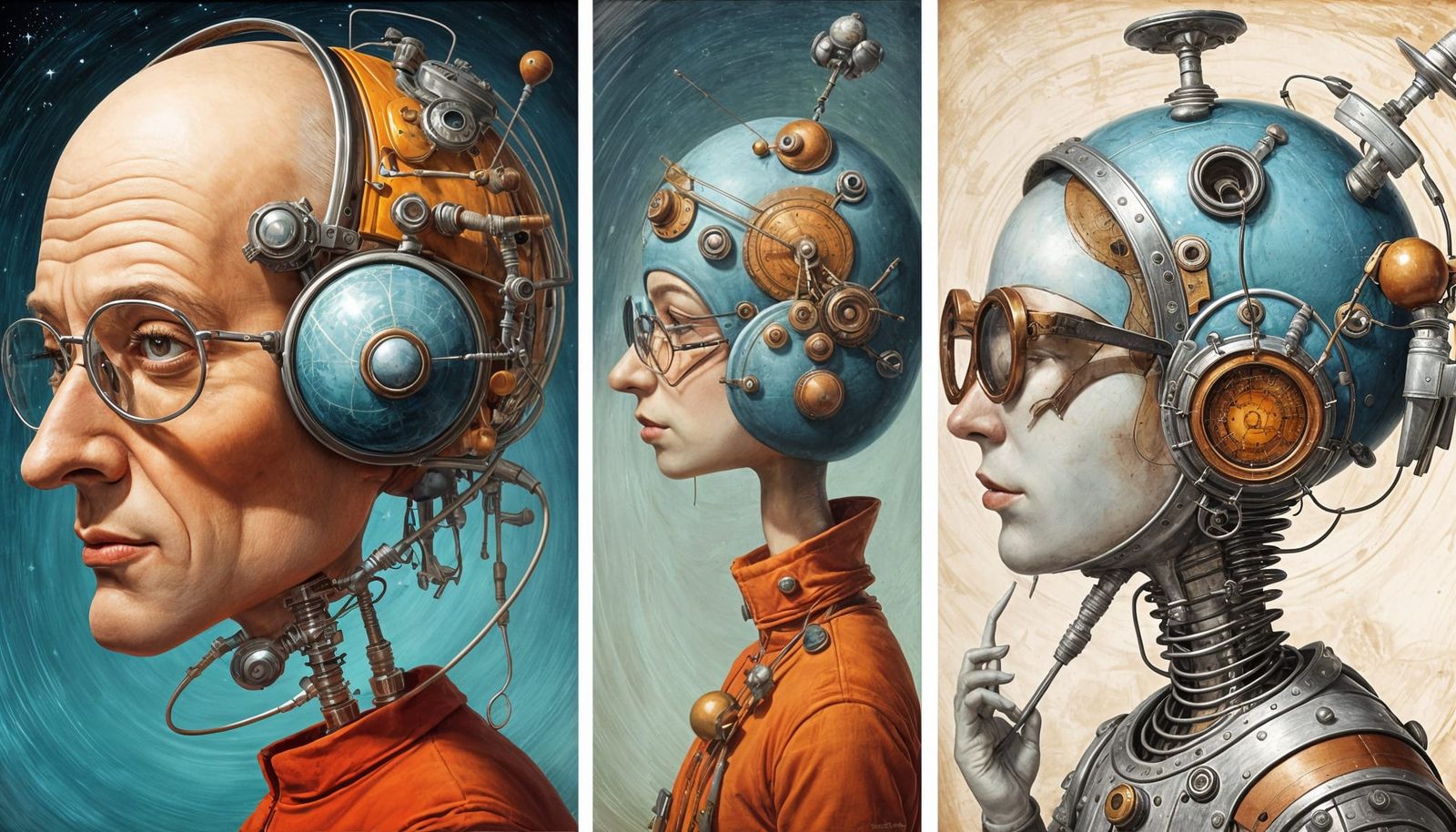 Futuristic Avatars in Toyism Style with Musical Elements