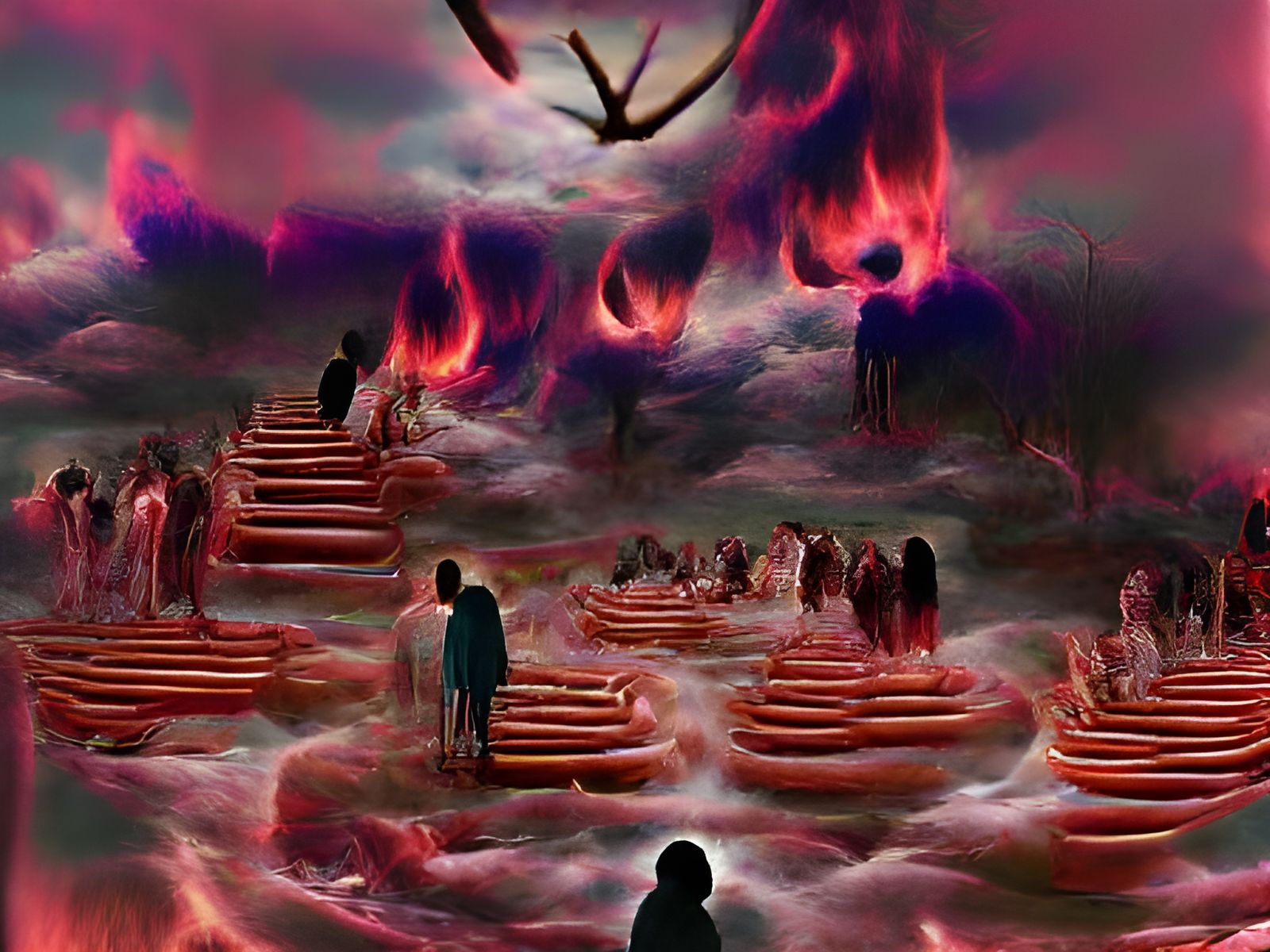 AI Generated Purgatory: A Surreal Vision