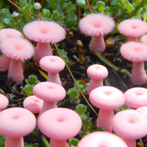 coraline overgrown pink house buttons