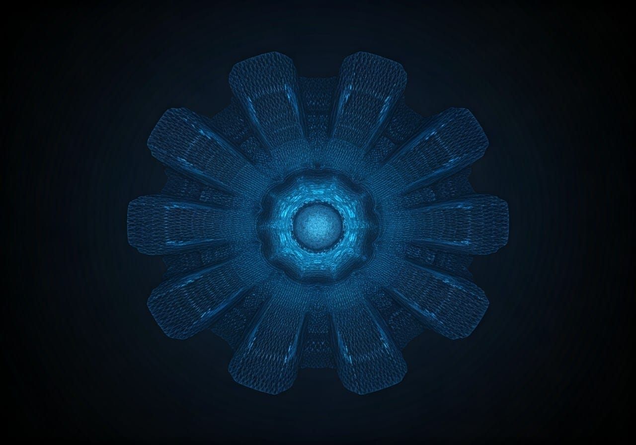 Intriguing Split-Infinity Abstract Design: Curiosity Theme