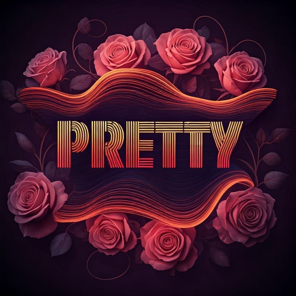 Dynamic Soundwave Typography with Whimsical Calligraphy and ...