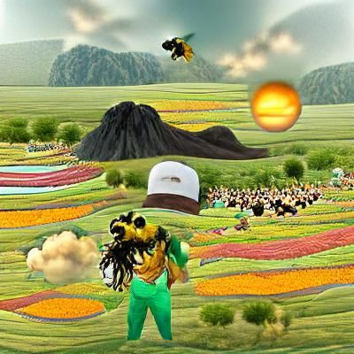 Bumblebee Field: Man and Nature