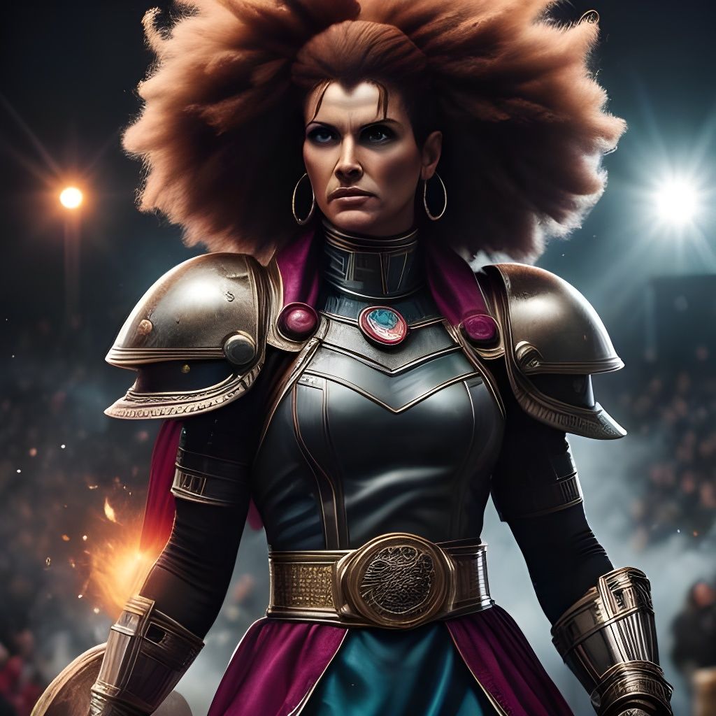 Unstoppable Champion in Full Color, Inspired by Comic Book H...