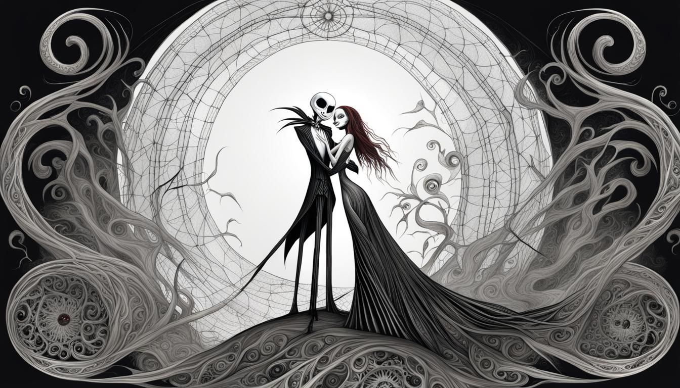 Jack and Sally in Luis Royo Style