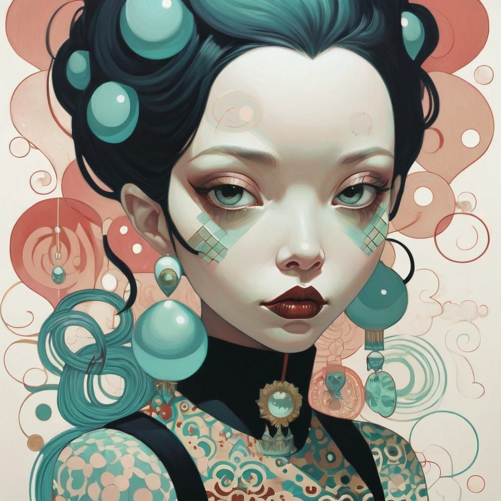 Dreamlike Portrait in McPherson Style