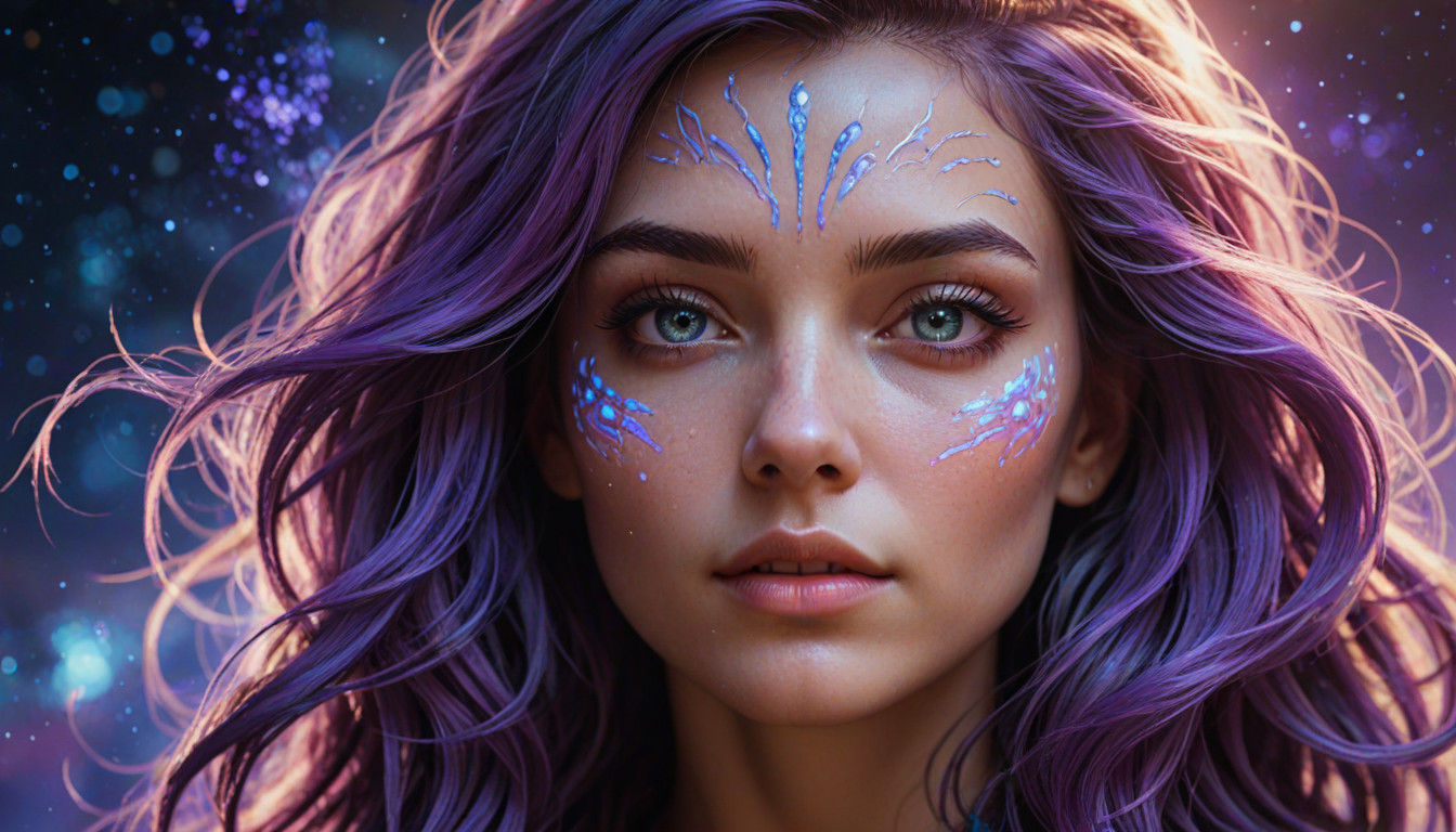 Surreal Alien Goddess in Ethereal Art Style