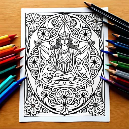 Detailed Star Tarot Card Illustration