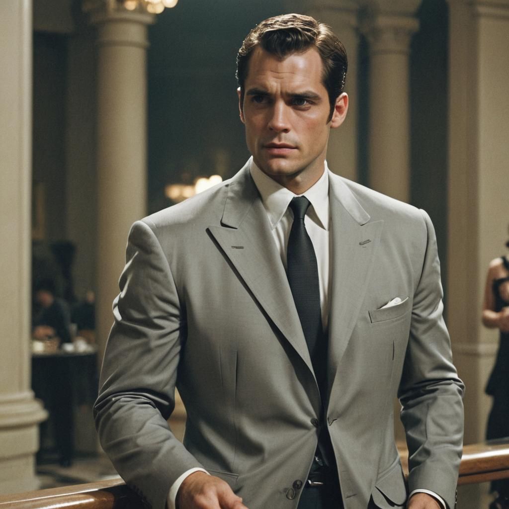Henry Cavill as James Bond: Cinematic Film Still