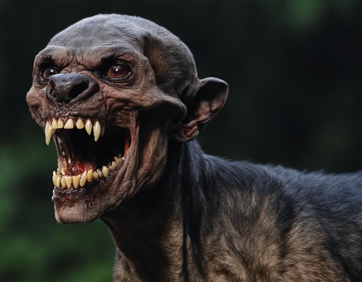 Terrifying Filipino Vampire with Long Canine Teeth