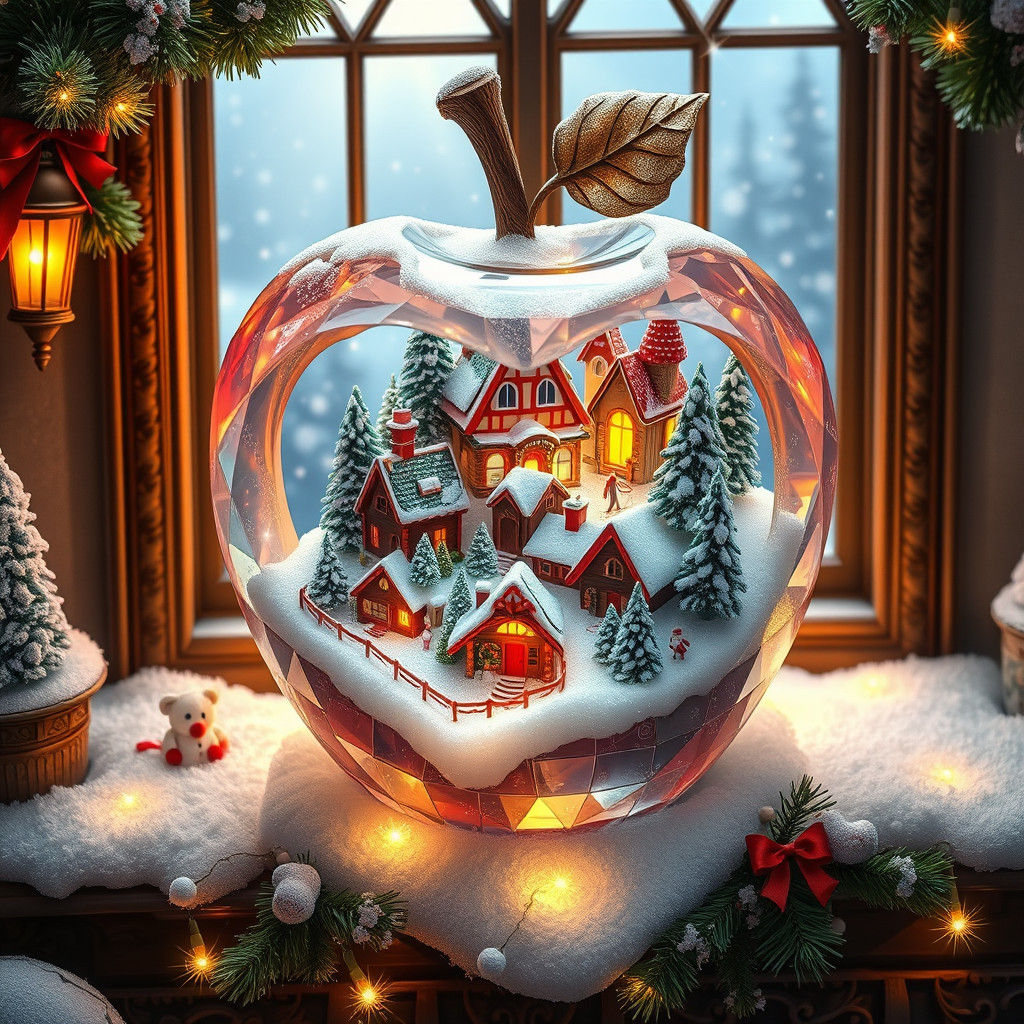 Whimsical Winter Wonderland in Crystal Apple