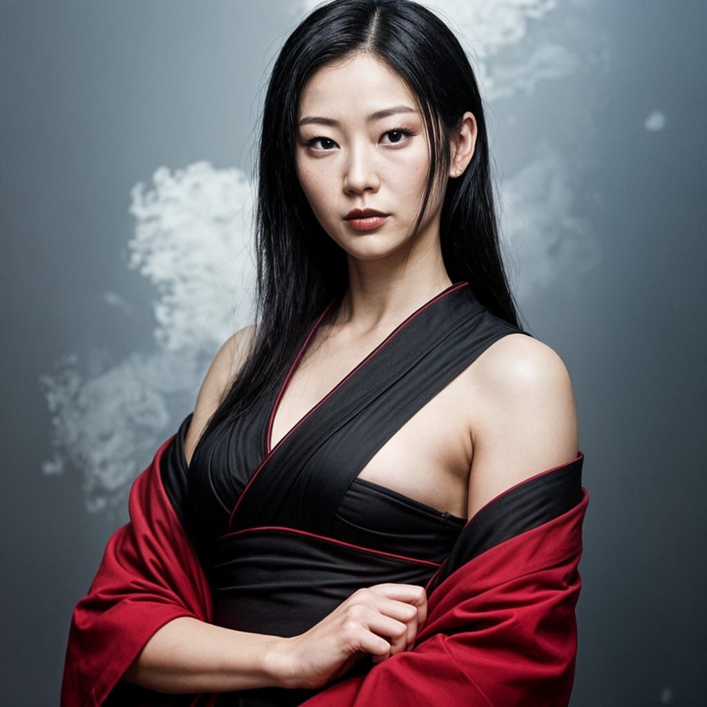 Breathtaking O-Ren Ishii in Dazzling Japanese-Inspired Attir...