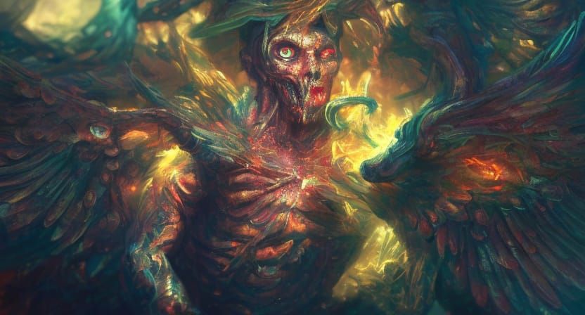 Ominous Figure Emerges from Unholy Light