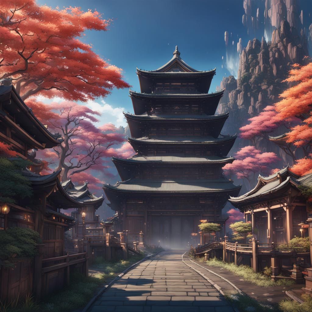 Anime Japan Fantasy Concept Art in 8k
