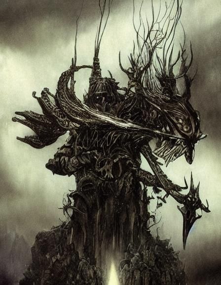 Android in Medieval Scene: Epic Digital Matte Painting