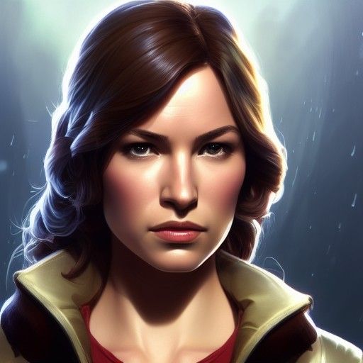 Jaina Solo Portrait in Artgerm Style