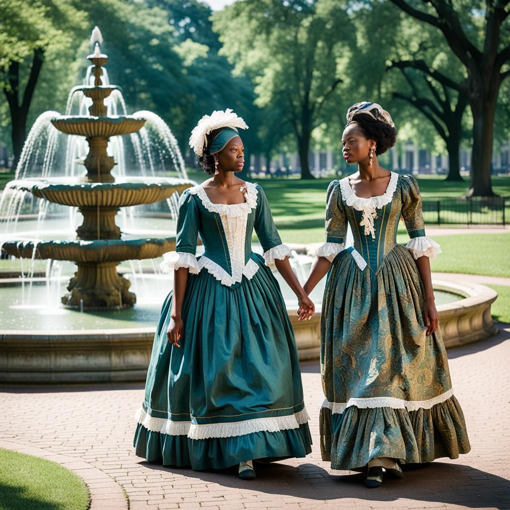 African American Women in 18th Century Dress