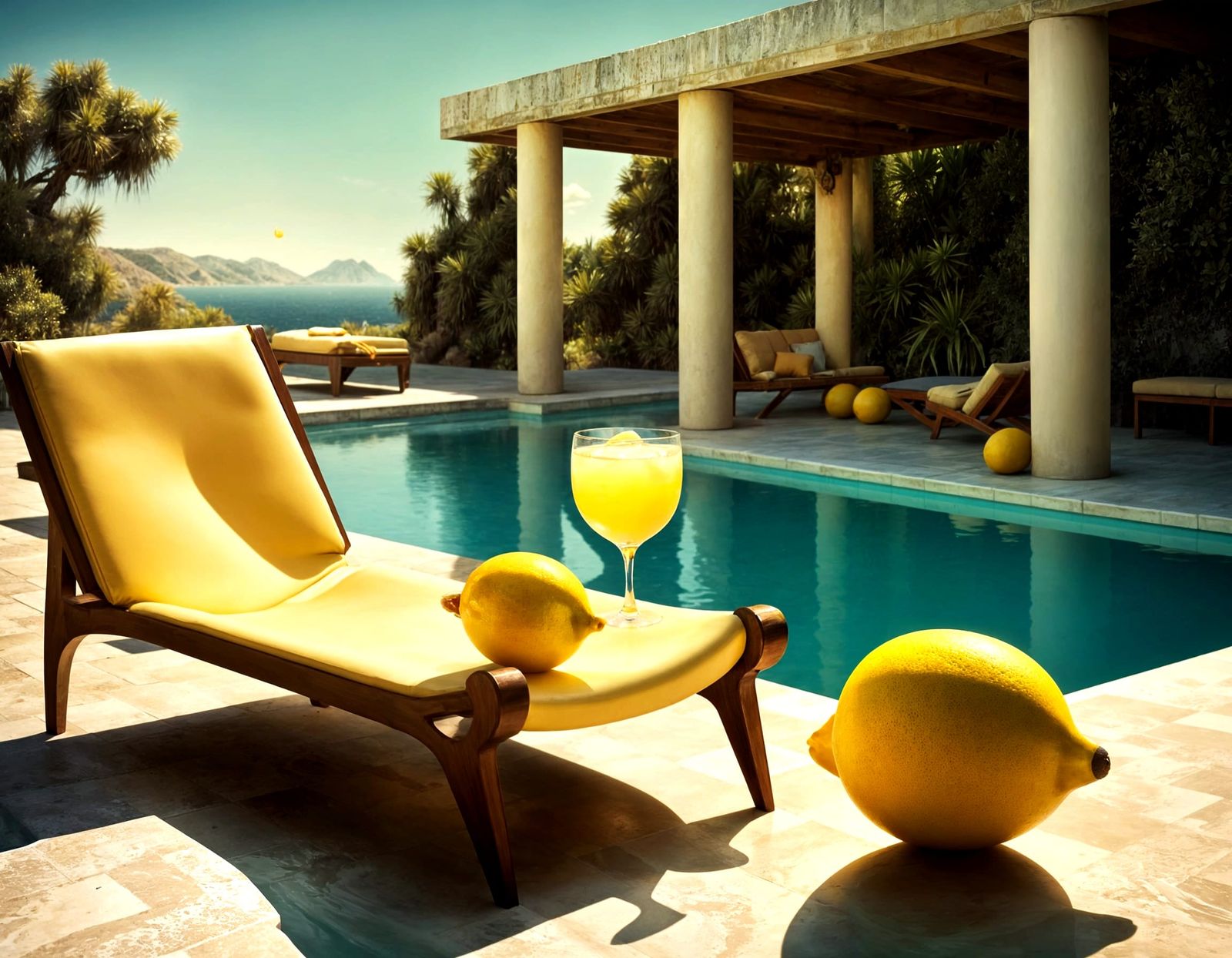 Poolside Surrealism: Lemonade in California