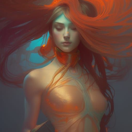 Representation of Pain in Art Nouveau Style