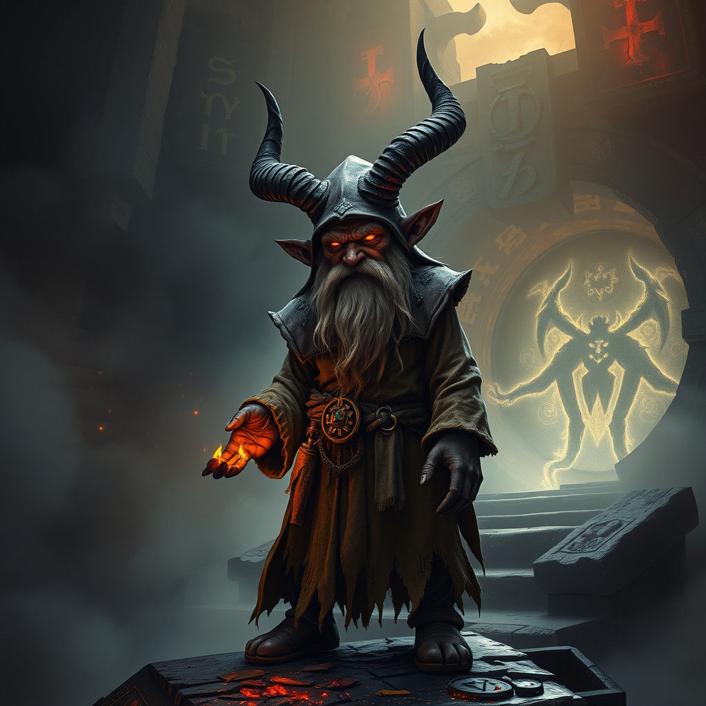 Mystical Gnome Unleashes Dark Energies from the Abyss