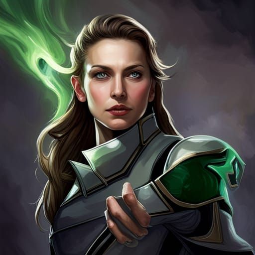 Custom Magic Gathering Green Spell Card Design