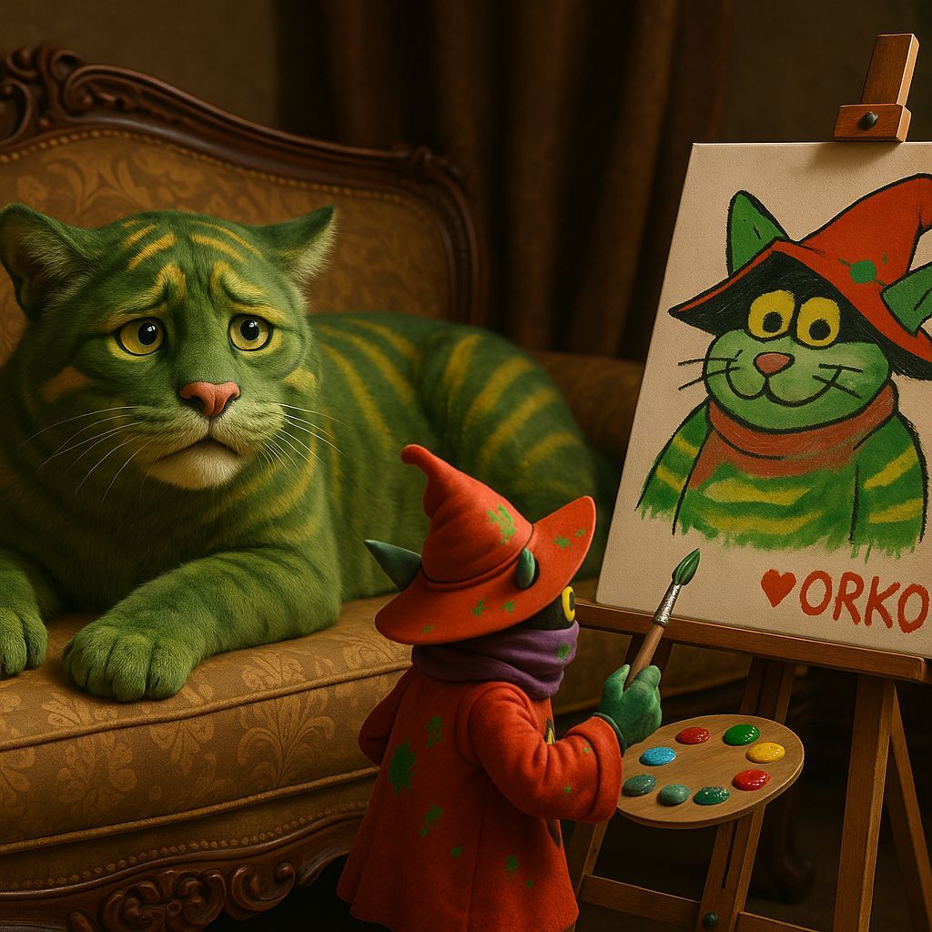 Orko Paints Cringer's Portrait in Photoreal Style