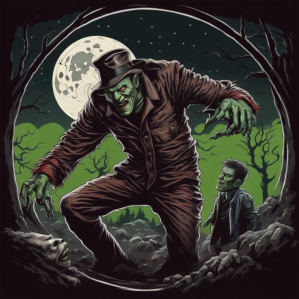 Horror Mashup: Freddy Krueger Meets Frankenstein
