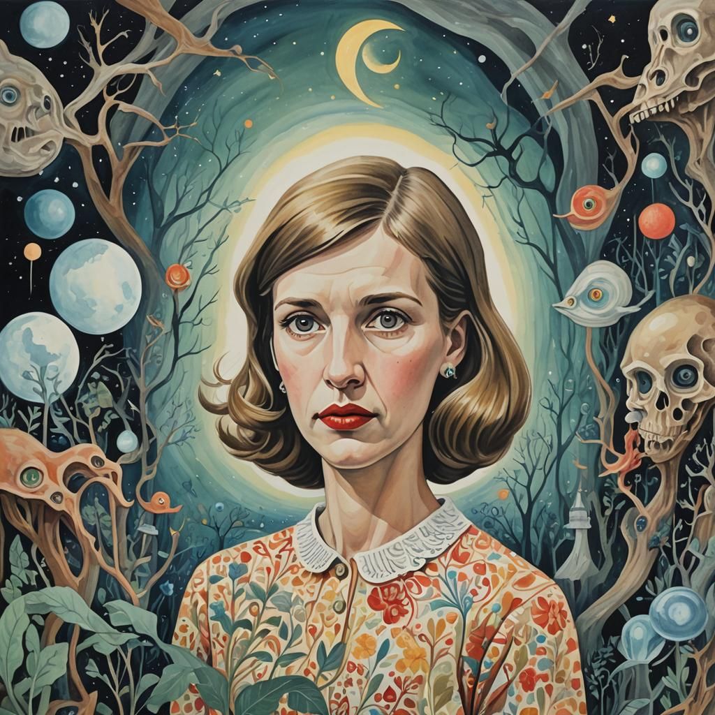 Sylvia Plathish Portrait