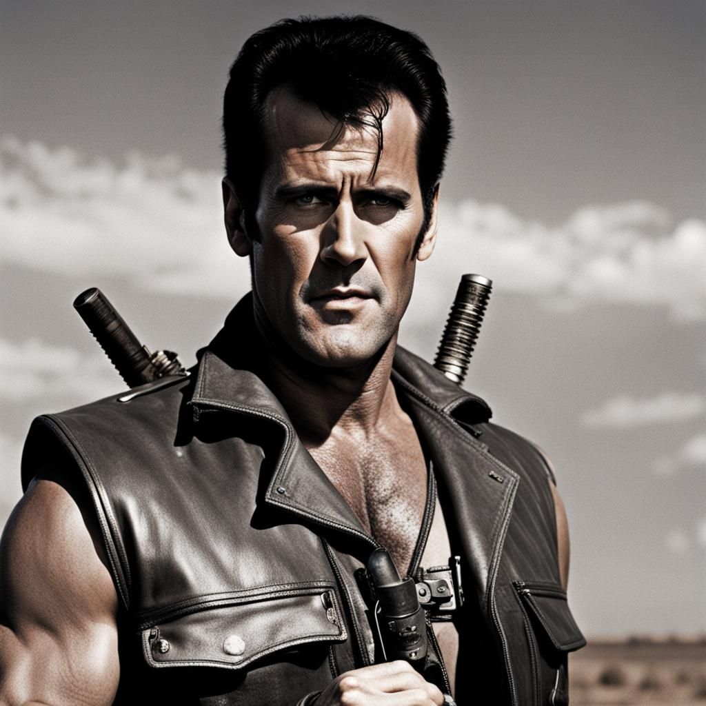 Bruce Campbell as Mad Max: Digital Rendering