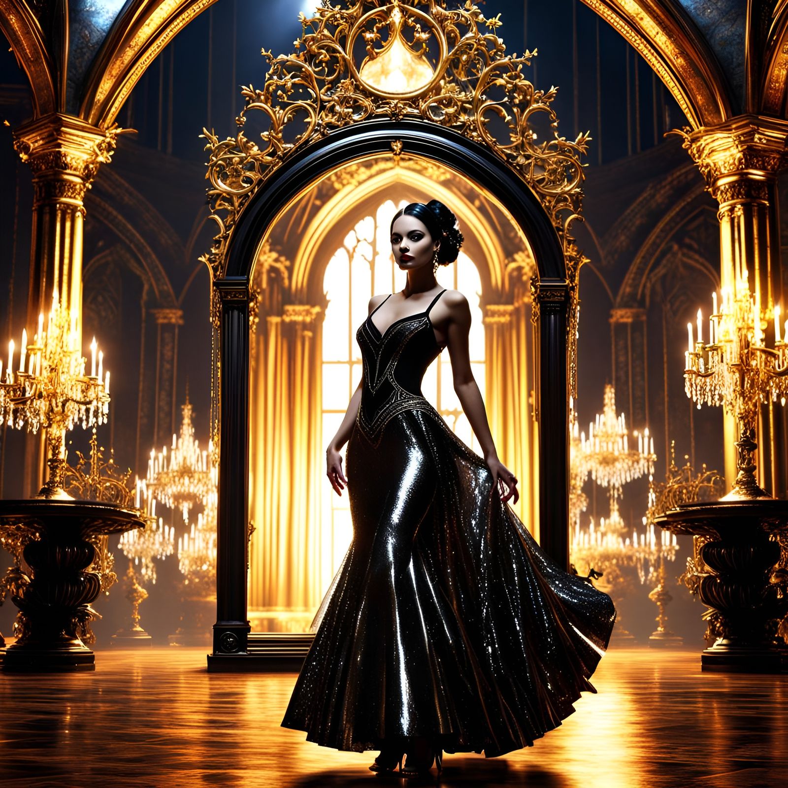 The bell of the gothic ball